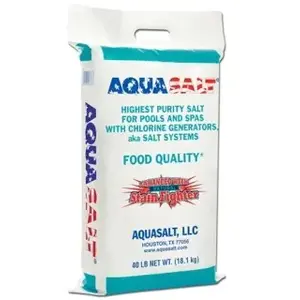 AQUASALT LLC SALT40 Pool Salt - 40lb Bag