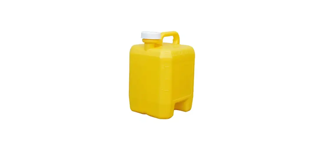 CKS Packaging JJ-25 2.5-Gallon Yellow HDPE Jerry Jug with Cap