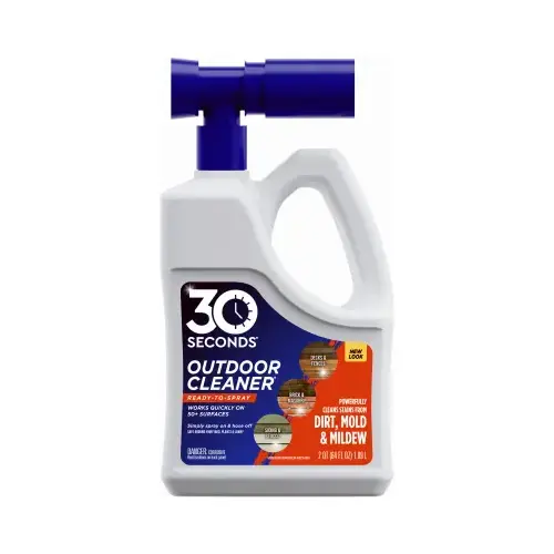 30 Seconds 6430S Outdoor Cleaner 64 Oz. Ready To Spray Hose End