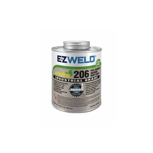 Enviro PVC Cement Gray, Medium Body - Quart Enviro PVC Cement Gray, Medium Body - Quart