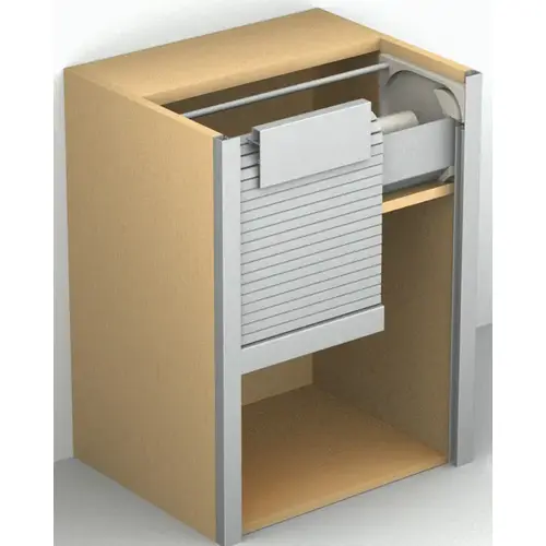 Tambour Door, Custom, Professional Grade Version C1, C2 & C3 Module C1 module 18.00 mm Single-walled, profile height: (11/16") 18 mm, silver colored anodized, C1 module Silver coloured, Anodized E6/EV1, Silver coloured anodized (E6/EV1)