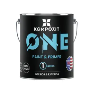 Kompozit 50102288777498 ONE Paint & Primer 100% Acrylic White 1 Gallon
