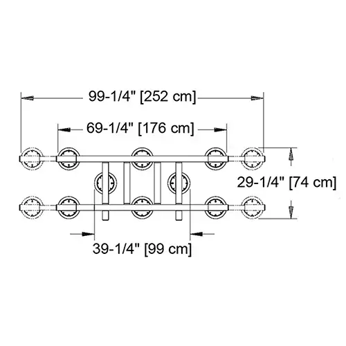 Interchangeable Pad Frame for MRPT8 - 30" x 40" / 70-100" Pad Spread Interchangeable Pad Frame for MRPT8 - 30" x 40" / 70-100" Pad Spread