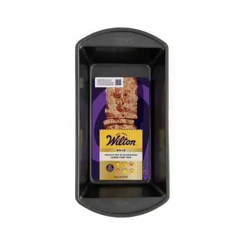 Gold Non-Stick Bakeware Large Loaf Pan, 9.25 x 5.25 In. Black Gold Non-Stick Bakeware Large Loaf Pan, 9.25 x 5.25 In. Black