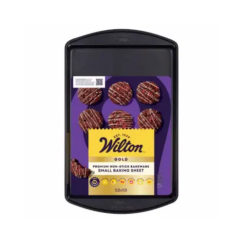 Gold Non-Stick Bakeware Small Baking Sheet, 13.25 x 9.25 In. Black Gold Non-Stick Bakeware Small Baking Sheet, 13.25 x 9.25 In. Black