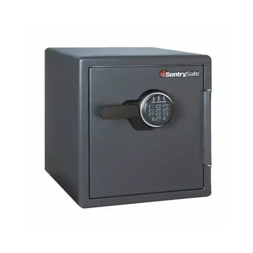 1.23 Cu. Ft. Capacity Combination Fire-Safe Floor Safe Black