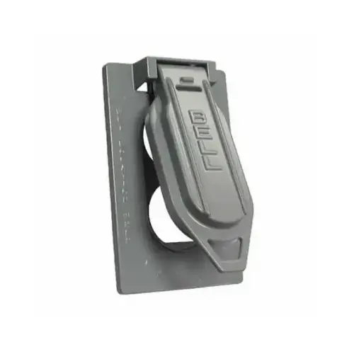 1-Gang Weatherproof Flip Cover, Vertical, Duplex, Gray 1-Gang Weatherproof Flip Cover, Vertical, Duplex, Gray