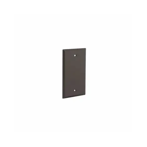 1-Gang Weatherproof Blank Cover, Vertical/Horizontal, Bronze 1-Gang Weatherproof Blank Cover, Vertical/Horizontal, Bronze
