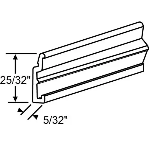 Vinyl Head Glazing Stop Bronze - pack of 120 Vinyl Head Glazing Stop Bronze - pack of 120