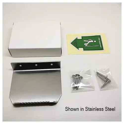 Blackstainless Steel Foot Pull foot Door Pull With Screws label 3in Depth Blackstainless Steel Foot Pull foot Door Pull With Screws label 3in Depth