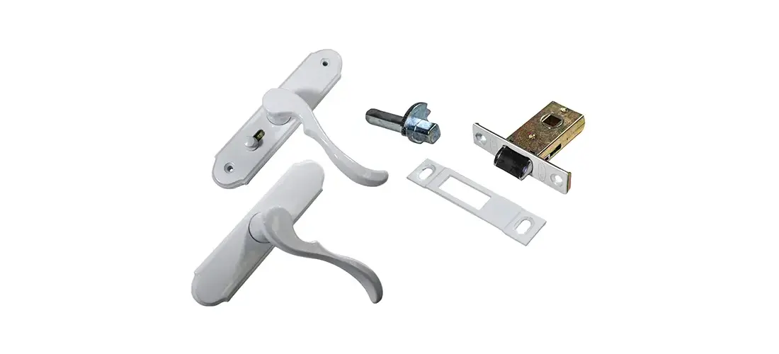 Brixwell 17-229w Brixwell Storm Door Lever with Mortise, White
