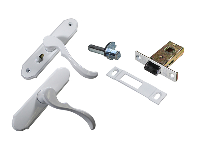 Brixwell 17-229w Brixwell Storm Door Lever with Mortise, White