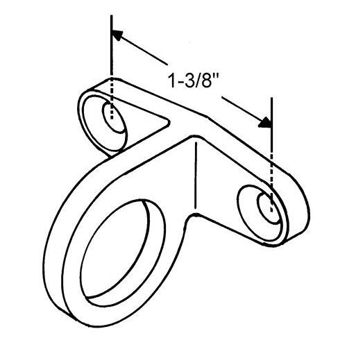 Pole Ring White Bronze 1-3/8in