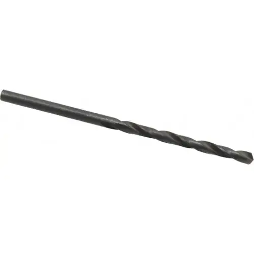 Mechanics Drill Bit: 1/8" Dia, 1180, High Speed Steel, Straight-Cylindrical Shank, Standard Point Oxide