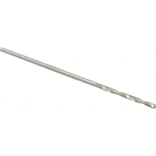 Mechanics Drill Bit: 3/64" Dia, 1180, High Speed Steel, Straight-Cylindrical Shank, Standard Point Bright/Uncoated Mechanics Drill Bit: 3/64" Dia, 1180, High Speed Steel, Straight-Cylindrical Shank, Standard Point Bright/Uncoated