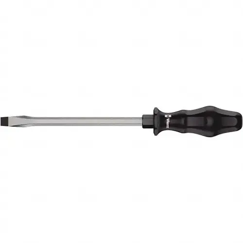 Slotted Screwdriver: 1/2" Width, 12-3/8" OAL, 8" Blade Length Slotted Screwdriver: 1/2" Width, 12-3/8" OAL, 8" Blade Length