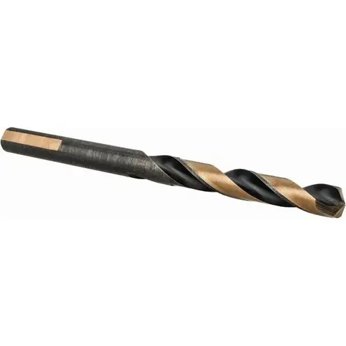 Mechanics Drill Bit: 1/4" Dia, 1350, High Speed Steel, Weldon Shank, Split Point Oxide Mechanics Drill Bit: 1/4" Dia, 1350, High Speed Steel, Weldon Shank, Split Point Oxide