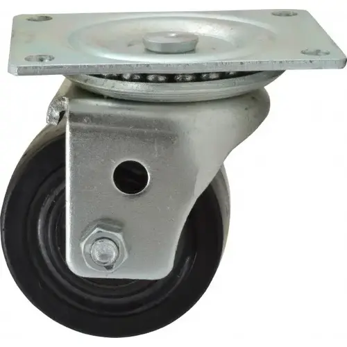 Swivel Top Plate Caster: Phenolic, 3" Wheel Dia, 1-13/16" Wheel Width, 700 lb Capacity, 3-31/32" OAH Swivel Top Plate Caster: Phenolic, 3" Wheel Dia, 1-13/16" Wheel Width, 700 lb Capacity, 3-31/32" OAH