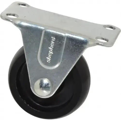 Rigid Top Plate Caster: Polyolefin, 2" Wheel Dia, 13/16" Wheel Width, 125 lb Capacity, 2-1/2" OAH Rigid Top Plate Caster: Polyolefin, 2" Wheel Dia, 13/16" Wheel Width, 125 lb Capacity, 2-1/2" OAH