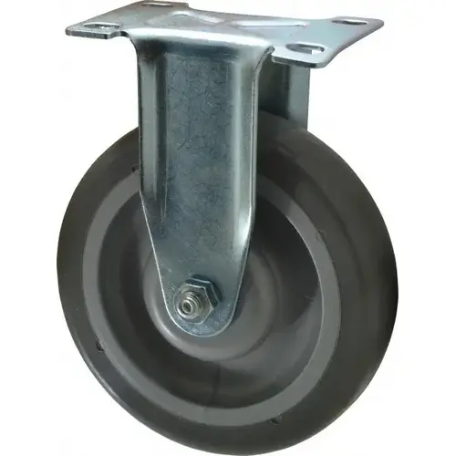 Rigid Top Plate Caster: Polyurethane, 5" Wheel Dia, 1-1/4" Wheel Width, 225 lb Capacity, 6-1/4" OAH Rigid Top Plate Caster: Polyurethane, 5" Wheel Dia, 1-1/4" Wheel Width, 225 lb Capacity, 6-1/4" OAH