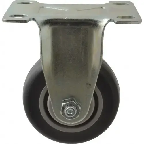 Rigid Top Plate Caster: Polyurethane, 3" Wheel Dia, 1-1/4" Wheel Width, 185 lb Capacity, 4-1/4" OAH Rigid Top Plate Caster: Polyurethane, 3" Wheel Dia, 1-1/4" Wheel Width, 185 lb Capacity, 4-1/4" OAH