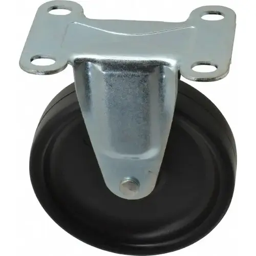 Rigid Top Plate Caster: Polyolefin, 4" Wheel Dia, 15/16" Wheel Width, 150 lb Capacity, 4-3/4" OAH Rigid Top Plate Caster: Polyolefin, 4" Wheel Dia, 15/16" Wheel Width, 150 lb Capacity, 4-3/4" OAH