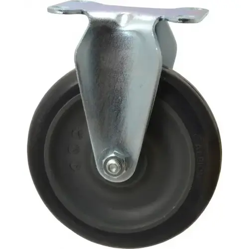 Rigid Top Plate Caster: Polyurethane, 5" Wheel Dia, 1-1/4" Wheel Width, 350 lb Capacity, 6-3/16" OAH Rigid Top Plate Caster: Polyurethane, 5" Wheel Dia, 1-1/4" Wheel Width, 350 lb Capacity, 6-3/16" OAH