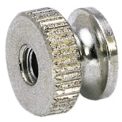 #4-40 UNC Thread, Uncoated, Grade 302, 303 Stainless Steel Round Knurled Thumb Nut