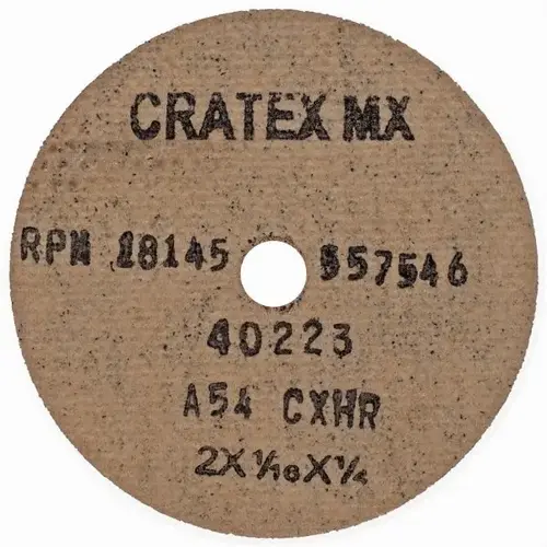 Fiber Disc: 2" Disc Dia, 1/4" Hole, 54 Grit, Aluminum Oxide