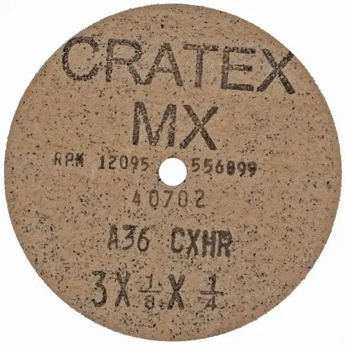 Fiber Disc: 3" Disc Dia, 1/4" Hole, 36 Grit, Aluminum Oxide