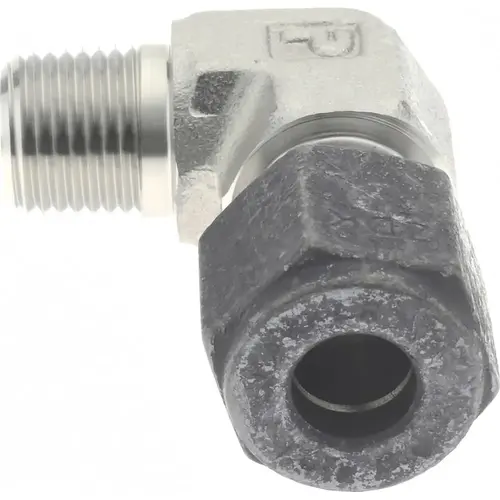 Compression Tube Male Elbow: 1/8" Thread, Compression x MNPT Compression Tube Male Elbow: 1/8" Thread, Compression x MNPT