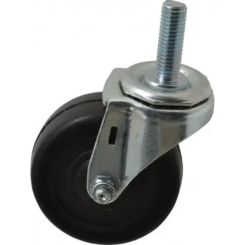 3" Diam x 1-1/4" Wide x 3-5/8" OAH Stem Mount Swivel Caster