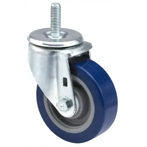 5" Diam x 1-1/4" Wide x 6-1/8" OAH Stem Mount Swivel Caster