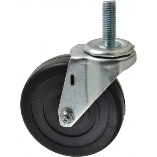 4" Diam x 1-1/4" Wide x 4-1/2" OAH Stem Mount Swivel Caster 4" Diam x 1-1/4" Wide x 4-1/2" OAH Stem Mount Swivel Caster