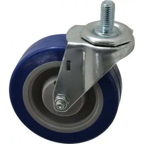 4" Diam x 1-1/4" Wide x 4-1/2" OAH Stem Mount Swivel Caster 4" Diam x 1-1/4" Wide x 4-1/2" OAH Stem Mount Swivel Caster