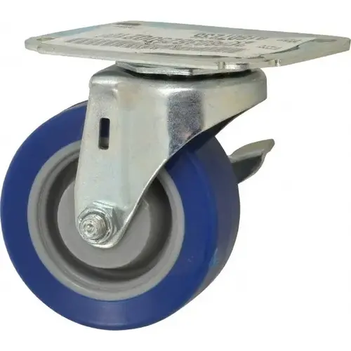 Swivel Top Plate Caster: Polyurethane, 3" Wheel Dia, 1-1/4" Wheel Width, 210 lb Capacity, 3-3/4" OAH Swivel Top Plate Caster: Polyurethane, 3" Wheel Dia, 1-1/4" Wheel Width, 210 lb Capacity, 3-3/4" OAH