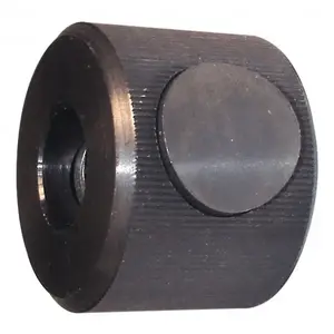 Morton Machine Works KN-731 5/16-18" UNC Thread, Black Oxide Finish, Steel Round Knurled Push Button Thumb Nut