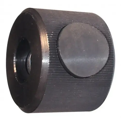 M6x1.00 Metric Coarse Thread, Black Oxide Finish, Steel Round Knurled Push Button Thumb Nut
