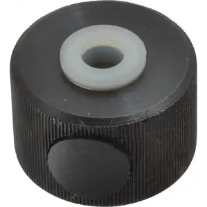 Morton Machine Works KN-737 3/8-16" UNC Thread, Black Oxide Finish, Steel Round Knurled Push Button Thumb Nut