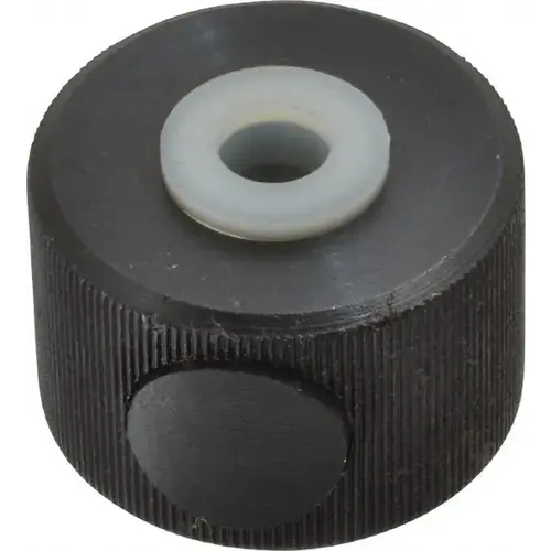 3/8-16" UNC Thread, Black Oxide Finish, Steel Round Knurled Push Button Thumb Nut