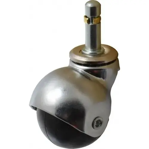 2 Inch Ball Diameter x 13/16 Inch Wide Wheel, Soft Rubber Friction Ring Stem Spherical Ball Caster 2 Inch Ball Diameter x 13/16 Inch Wide Wheel, Soft Rubber Friction Ring Stem Spherical Ball Caster