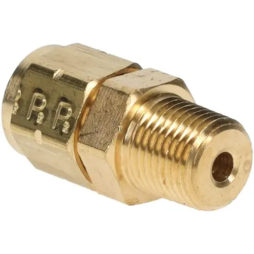 Compression Tube Connector: 1/8-27" Thread, Compression x MNPT Compression Tube Connector: 1/8-27" Thread, Compression x MNPT