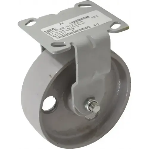 Rigid Top Plate Caster: Semi-Steel, 6" Wheel Dia, 2" Wheel Width, 1,200 lb Capacity, 7-1/4" OAH Rigid Top Plate Caster: Semi-Steel, 6" Wheel Dia, 2" Wheel Width, 1,200 lb Capacity, 7-1/4" OAH