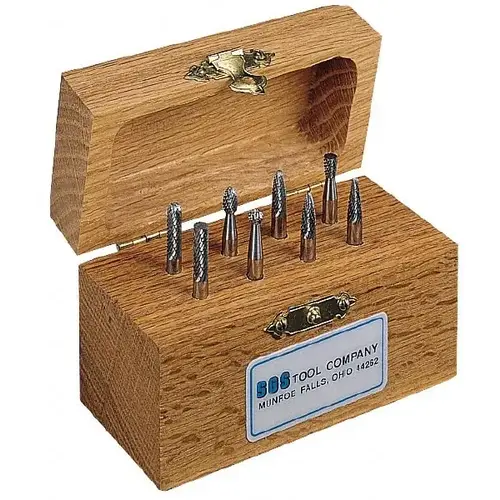 8 Pc Double Cut Burr Set