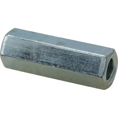 3/8-16 Thread, 1-3/4" OAL Steel Standard Coupling Nut 3/8-16 Thread, 1-3/4" OAL Steel Standard Coupling Nut