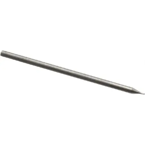 Micro Drill Bit: 0.0106" Dia, 118 degree Point, Cobalt Bright/Uncoated