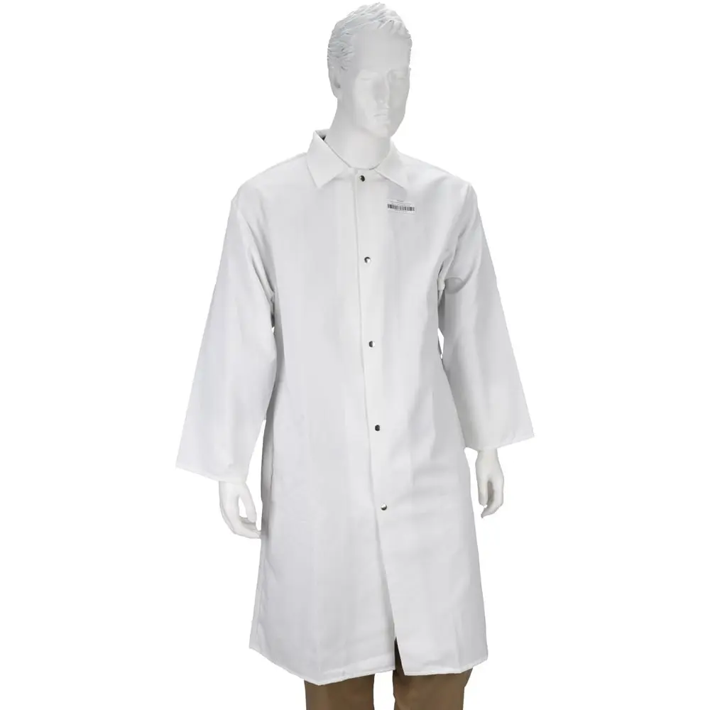 PRO-SAFE Smocks & Lab Coats; Garment Style: Lab Coat; Smock ; Material: Polyester; Cotton ; Size: Medium ; Color: White ; Sleeve L PS-553150200048