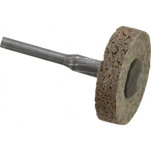 Deburring Wheel: 1" Dia, 1/4" Face Width, Density 8 N/A Aluminum Oxide Deburring Wheel: 1" Dia, 1/4" Face Width, Density 8 N/A Aluminum Oxide
