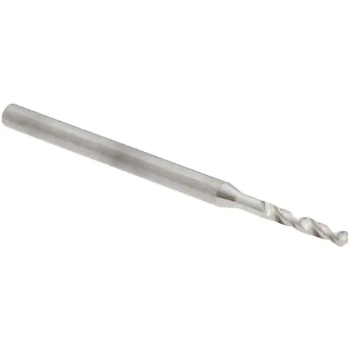 Micro Drill Bit: 0.0362" Dia, 118 deg Point, Cobalt Bright/Uncoated Micro Drill Bit: 0.0362" Dia, 118 deg Point, Cobalt Bright/Uncoated