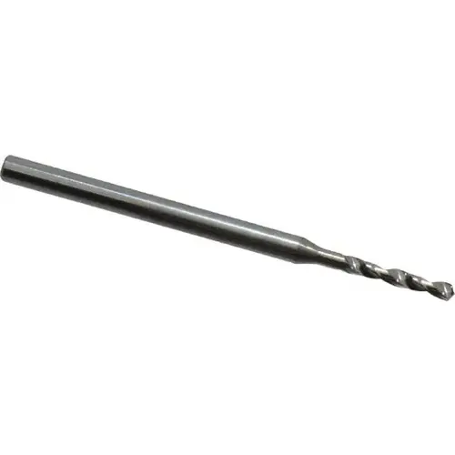 Micro Drill Bit: 0.0366" Dia, 118 degree Point, Solid Carbide Bright/Uncoated Micro Drill Bit: 0.0366" Dia, 118 degree Point, Solid Carbide Bright/Uncoated